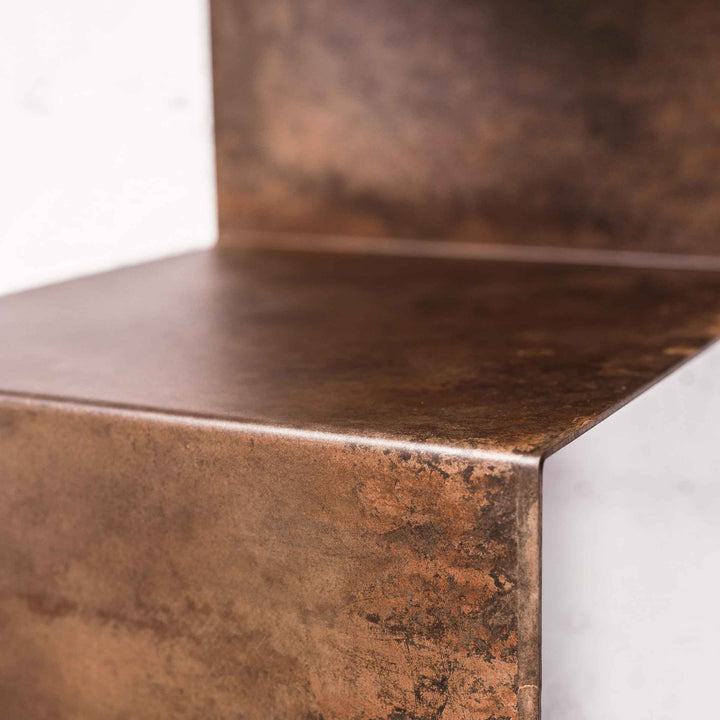 Corten Steel Bookcase SEGMENTO CORTEN 180 by C. Cangia and G. Mazzardi 09