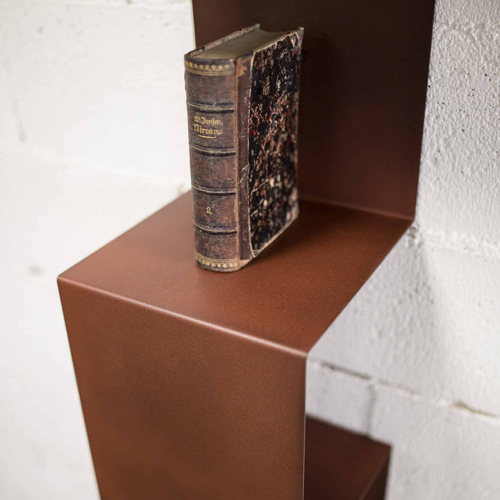 Corten Steel Bookcase SEGMENTO CORTEN 180 by C. Cangia and G. Mazzardi 15