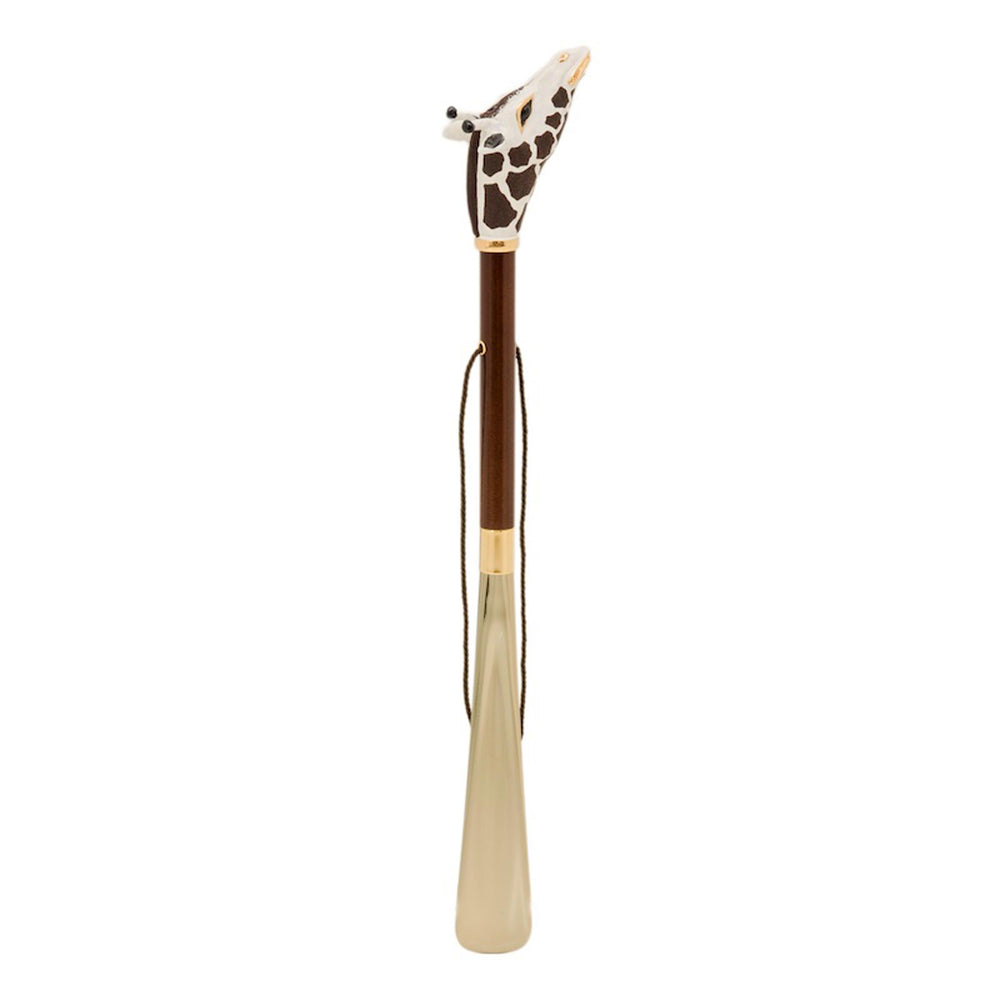 Shoehorn GIRAFFE with Enameled Brass Handle by Pasotti 02