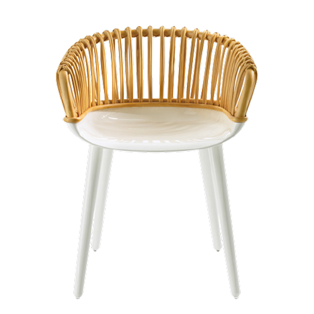 Wicker Armrest Chair CYBORG CLUB by Marcel Wanders for Magis