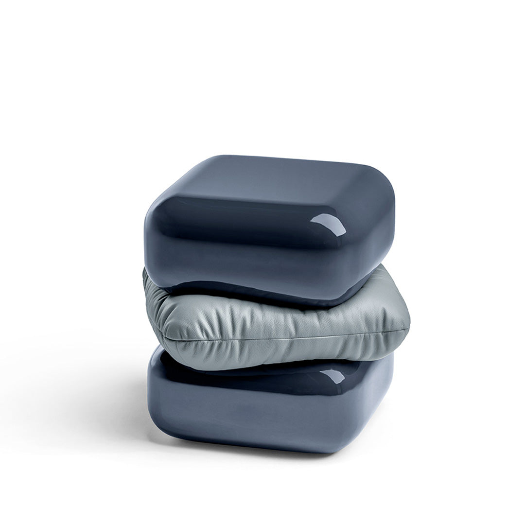 Wood and Leather Side Table SQUASH by Faye Toogood for Poltrona