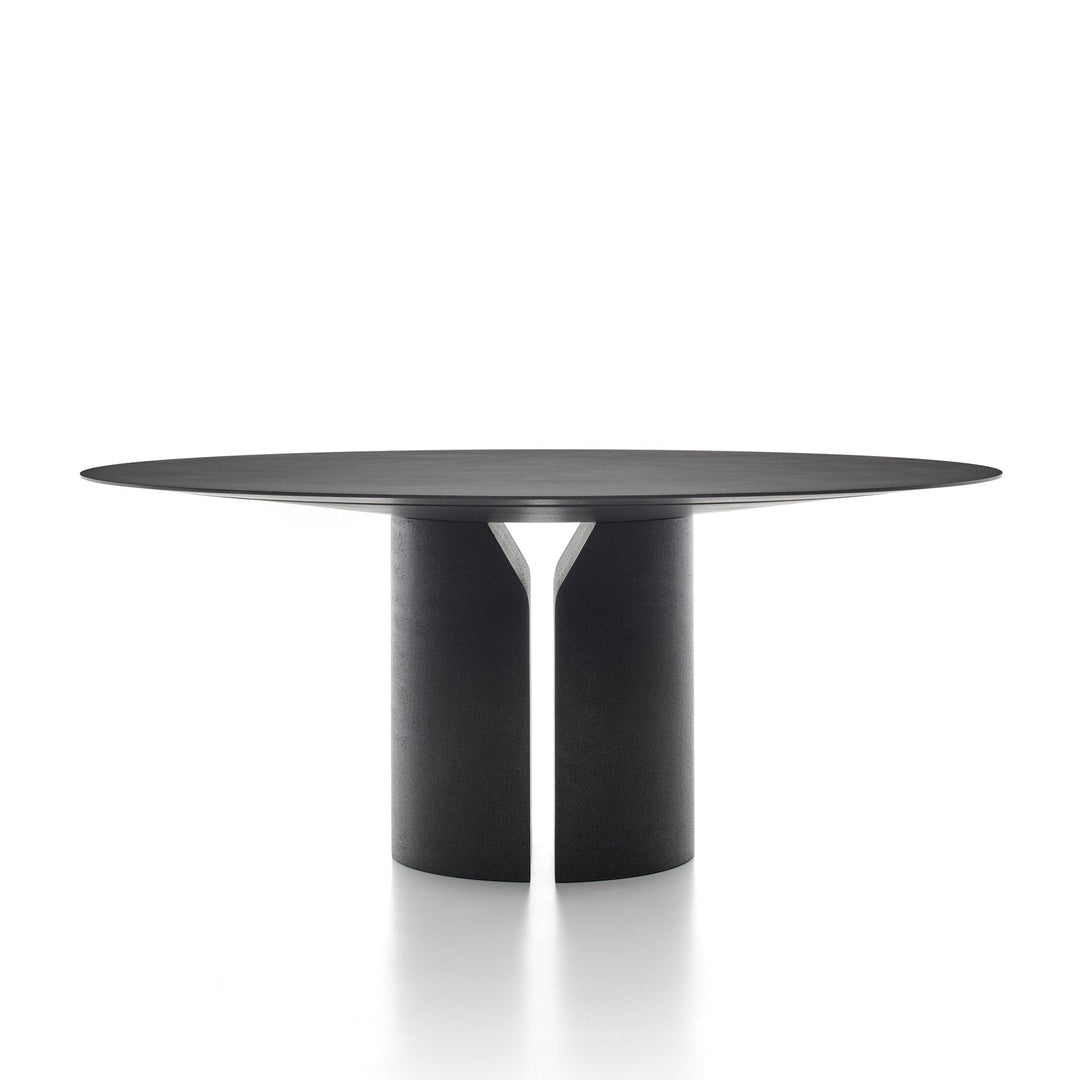 Round Table NVL TABLE Black by Jean Nouvel Design for MDF Italia 01