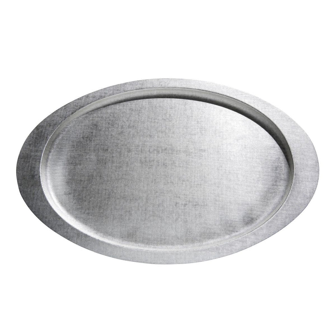 Silver Plated Oval Tray VELVET 01
