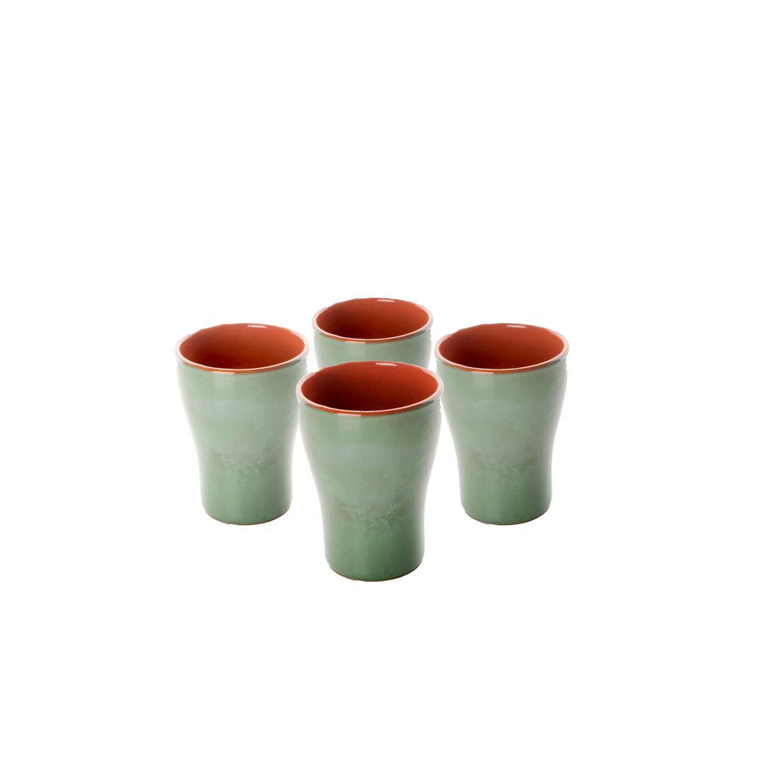 Ceramic Glass OLLA VERITAS Set of Four by MikroDesign 01
