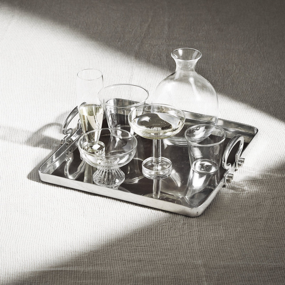 Polished Aluminum Tray COLONY by Aldo Cibic for Paola C 02