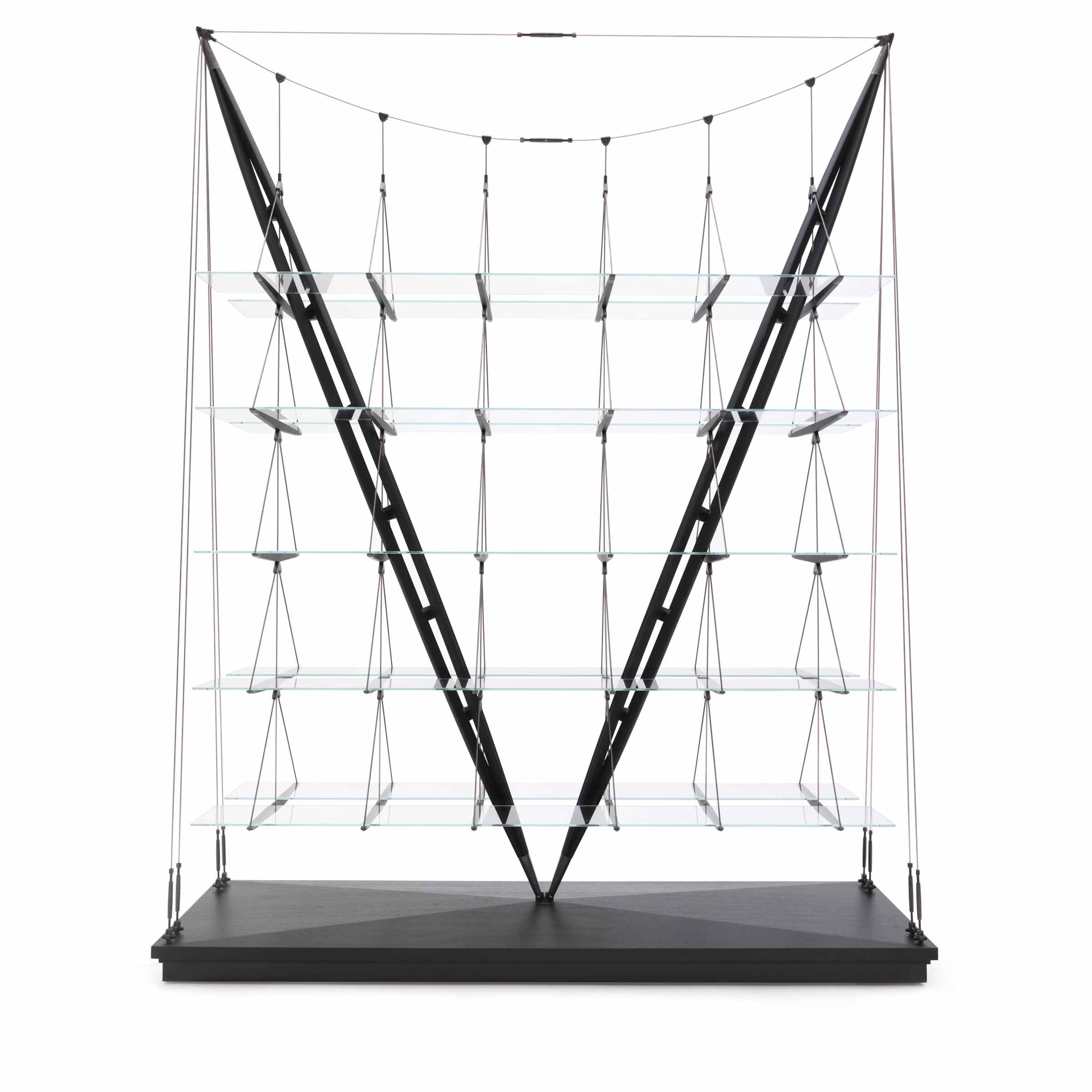 Glass And Wood Bookshelf VELIERO By Franco Albini For Cassina Shop On Glass And Wood Bookshelf VELIERO By Franco Albini For Cassina Shop On