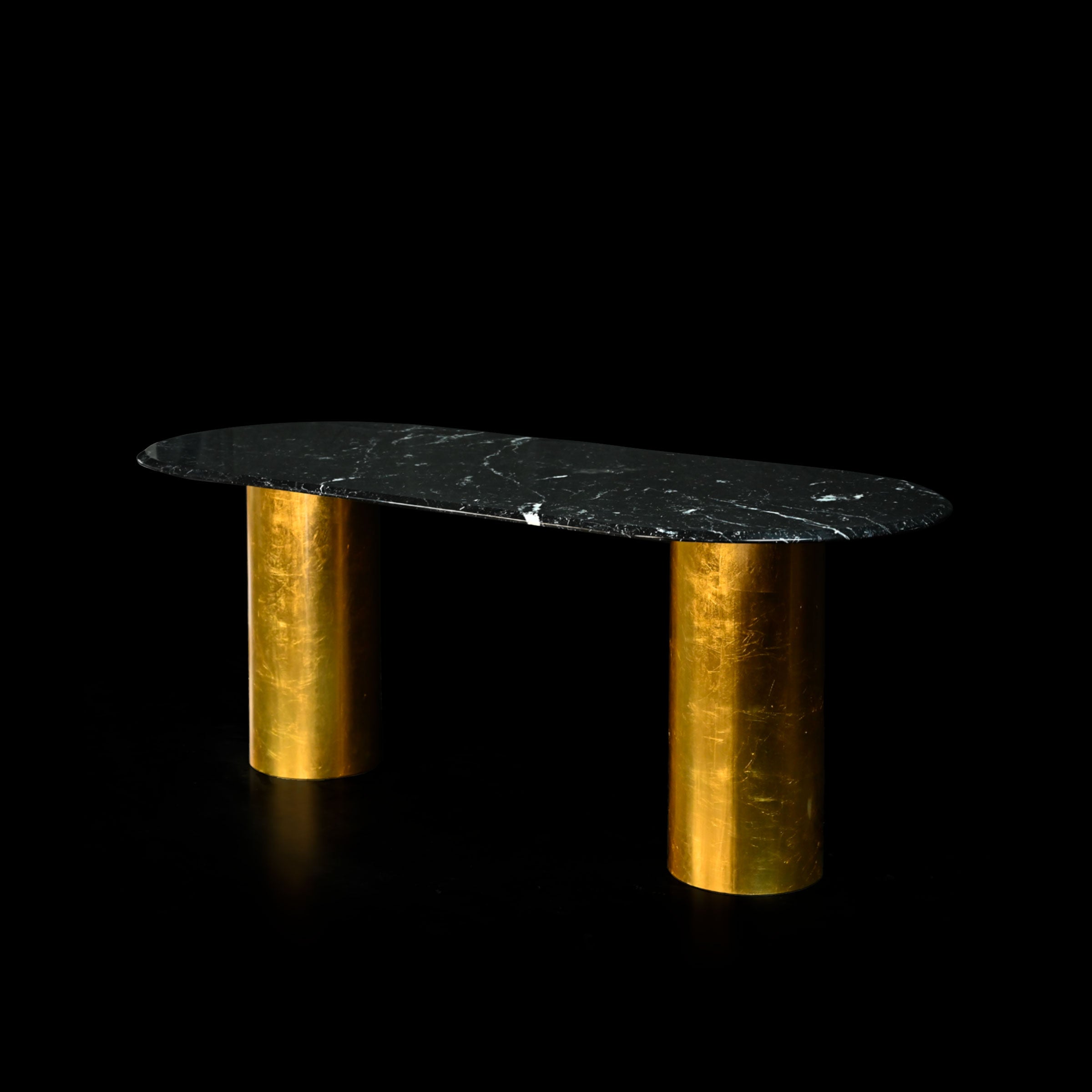 Marble Oval Dining Table ELLISSE NQ1 by Nicola Di Froscia for