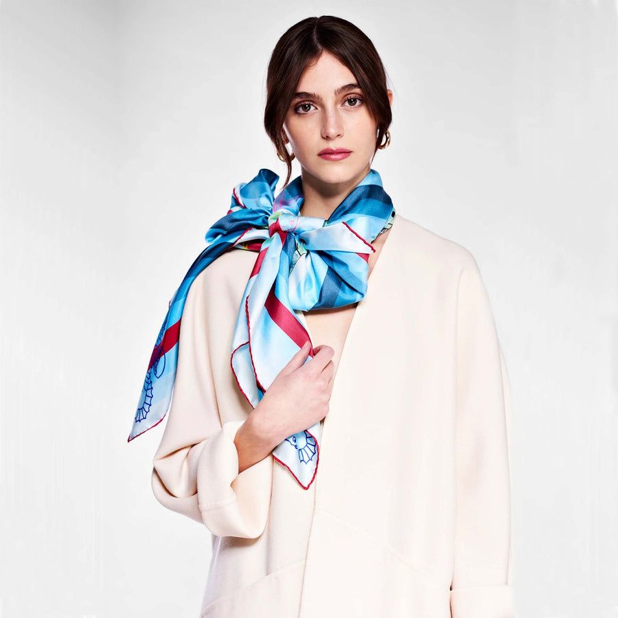 Silk Twill Foulard IL MERCANTE by Orequo 01