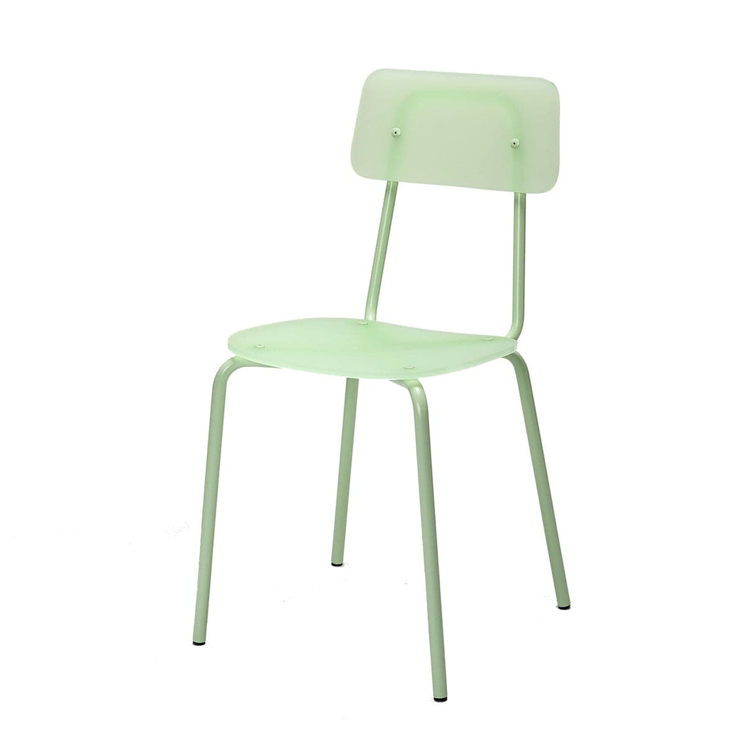 Metal Aquamarine Stackable Chair MOODERN 01