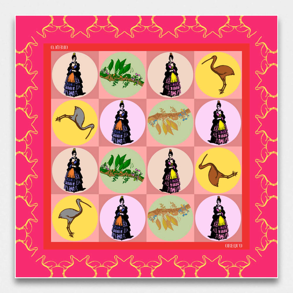 Silk Twill Foulard COLOMBINA by Orequo 02