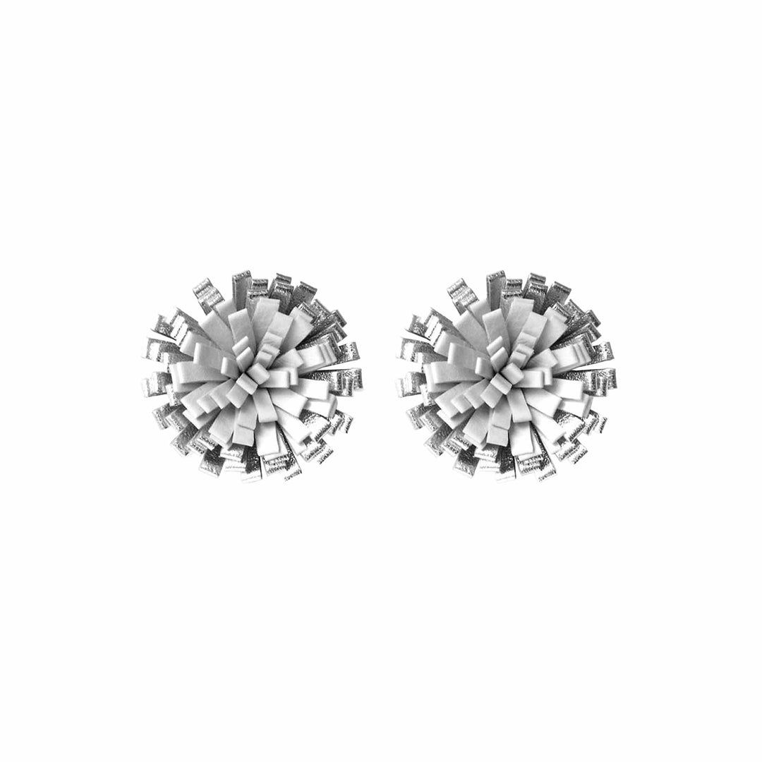 Lobe Earrings DANDELION Silver 01