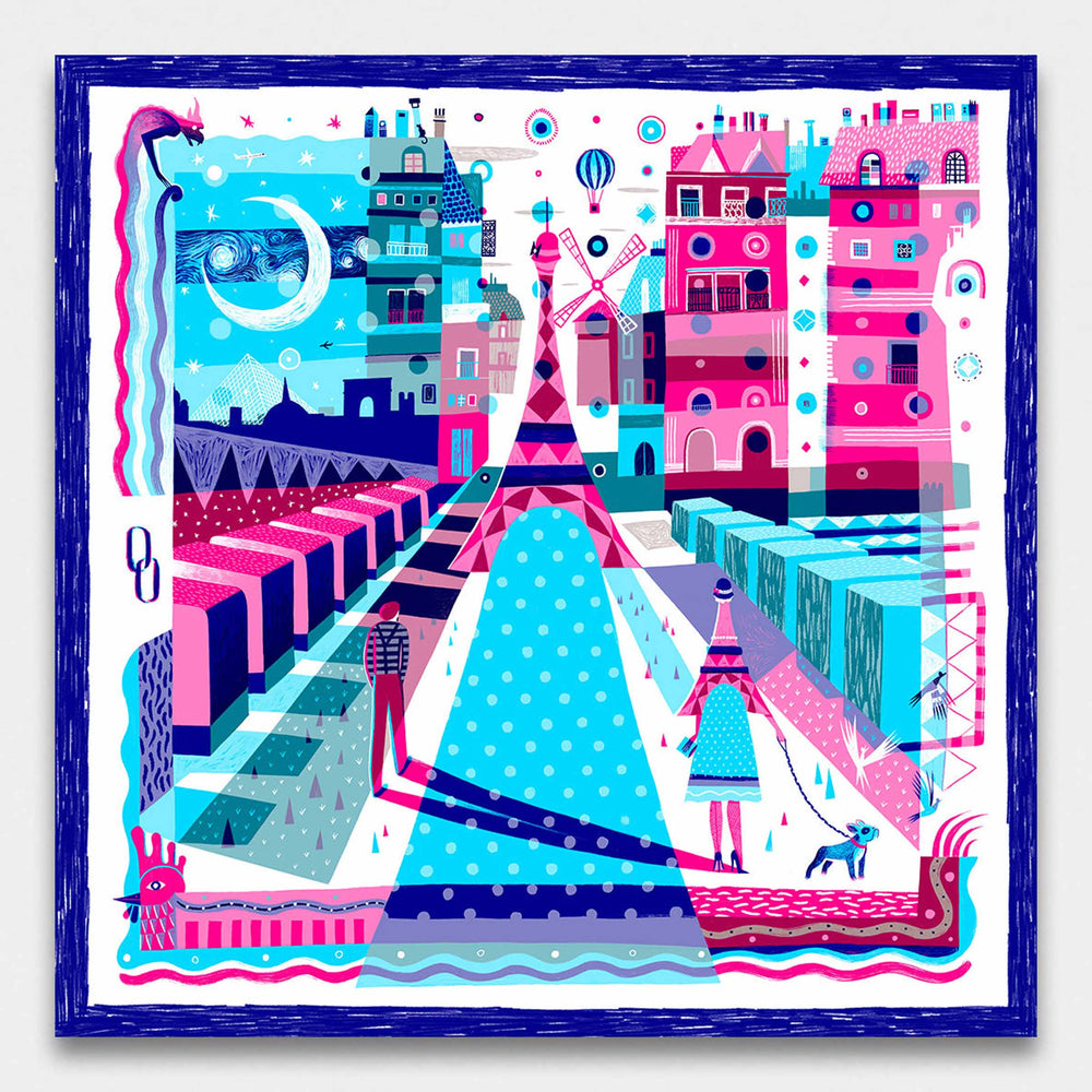 Silk Twill Foulard PARIS by Marco Brancato for Orequo 02