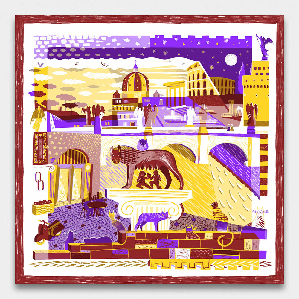 Silk Twill Foulard ROMA by Marco Brancato for Orequo 02