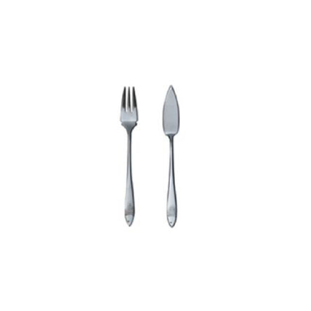 Stainless Steel Fish Cutlery VICTORIA Set of Four by Oscar Tusquets for Driade 01