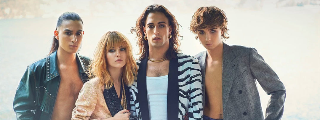 Italian rock music band Maneskin got a genderfluid look that reminds 70's rock bands