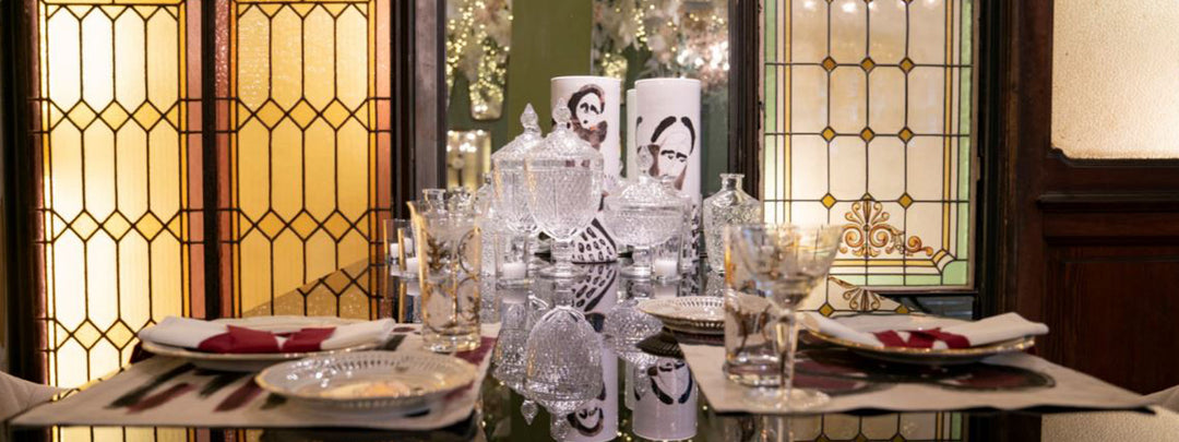 A table set for the Holidays