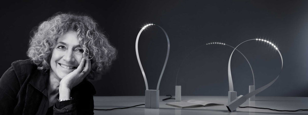 Emiliana Martinelli with Fluida Table Lamp - Design Italy