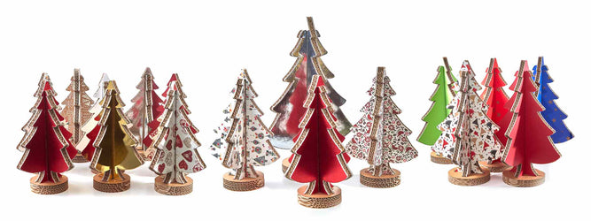 Wood and Cardboard Sustainable Christmas Trees