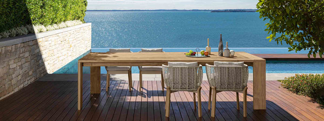 Luxuriöse Outdoor-Esstische | Hergestellt in Italien