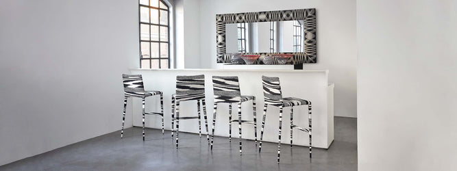 FERRO modern design Sgabelli Cucina Nero 95cm - Seduta Sgabello Bar Moderni  - Sgabello Cucina Moderno - Sgabelli Alti