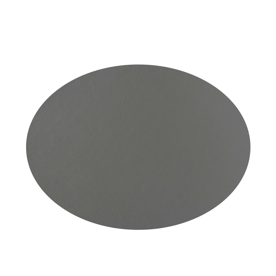 Individual ovalado de cuero y anillos para servilletas BOTTEGA por Ekaterina Borovkova para ADJ STYLE