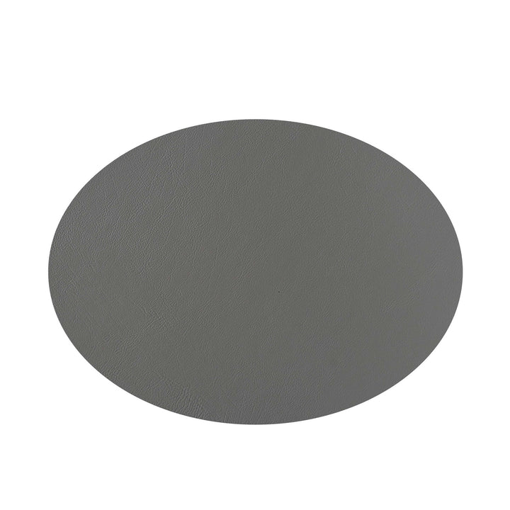 Individual ovalado de cuero y anillos para servilletas BOTTEGA por Ekaterina Borovkova para ADJ STYLE