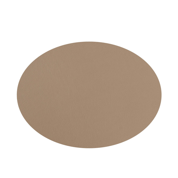 Individual ovalado de cuero y anillos para servilletas BOTTEGA por Ekaterina Borovkova para ADJ STYLE