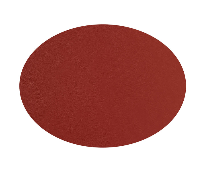 Individual ovalado de cuero y anillos para servilletas BOTTEGA por Ekaterina Borovkova para ADJ STYLE