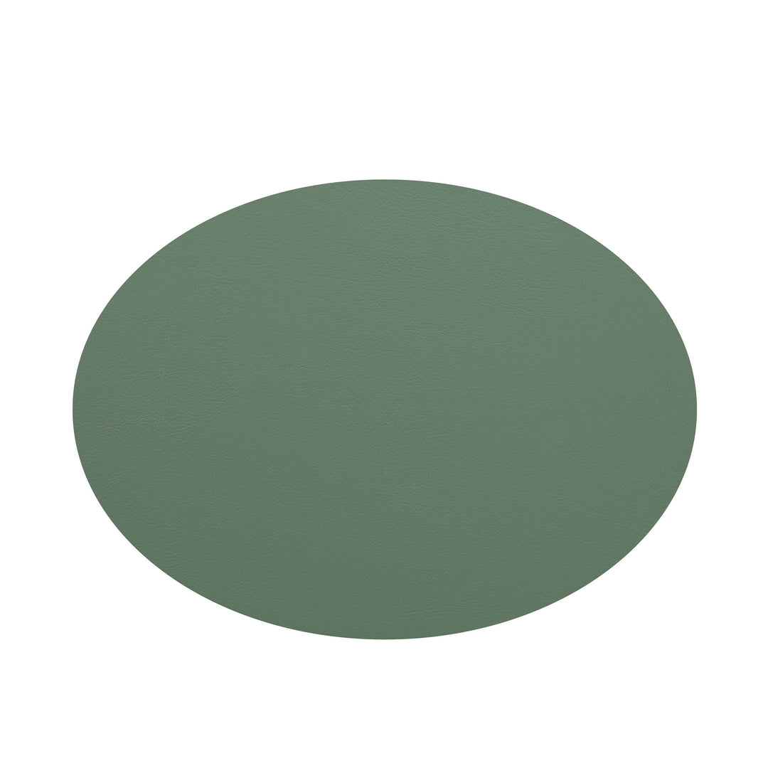 Individual ovalado de cuero y anillos para servilletas BOTTEGA por Ekaterina Borovkova para ADJ STYLE