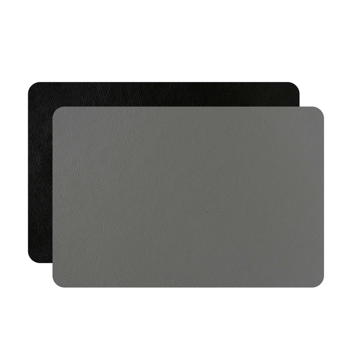 Leather Rectangular PLACEMAT & Napkin Rings BOTTEGA by Ekaterina Borovkova for ADJ STYLE