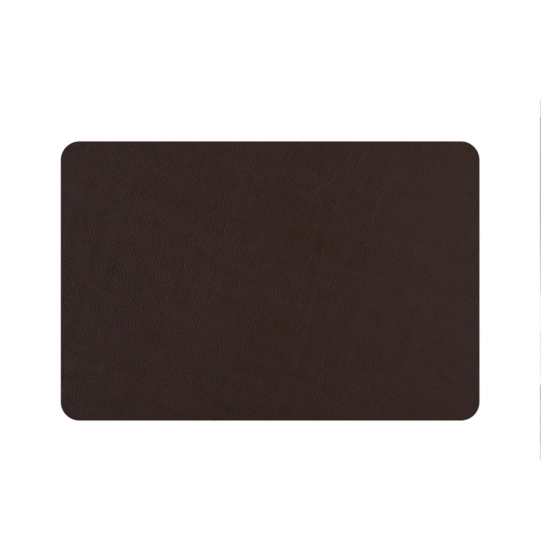 Leather Rectangular PLACEMAT & Napkin Rings BOTTEGA by Ekaterina Borovkova for ADJ STYLE