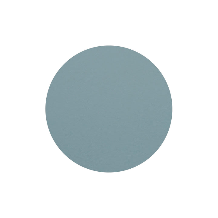 Individual redondo de cuero y anillos para servilletas BOTTEGA por Ekaterina Borovkova para ADJ STYLE