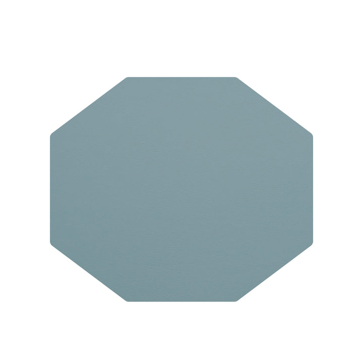 Individual octagonal de cuero y anillos para servilletas BOTTEGA por Ekaterina Borovkova para ADJ STYLE