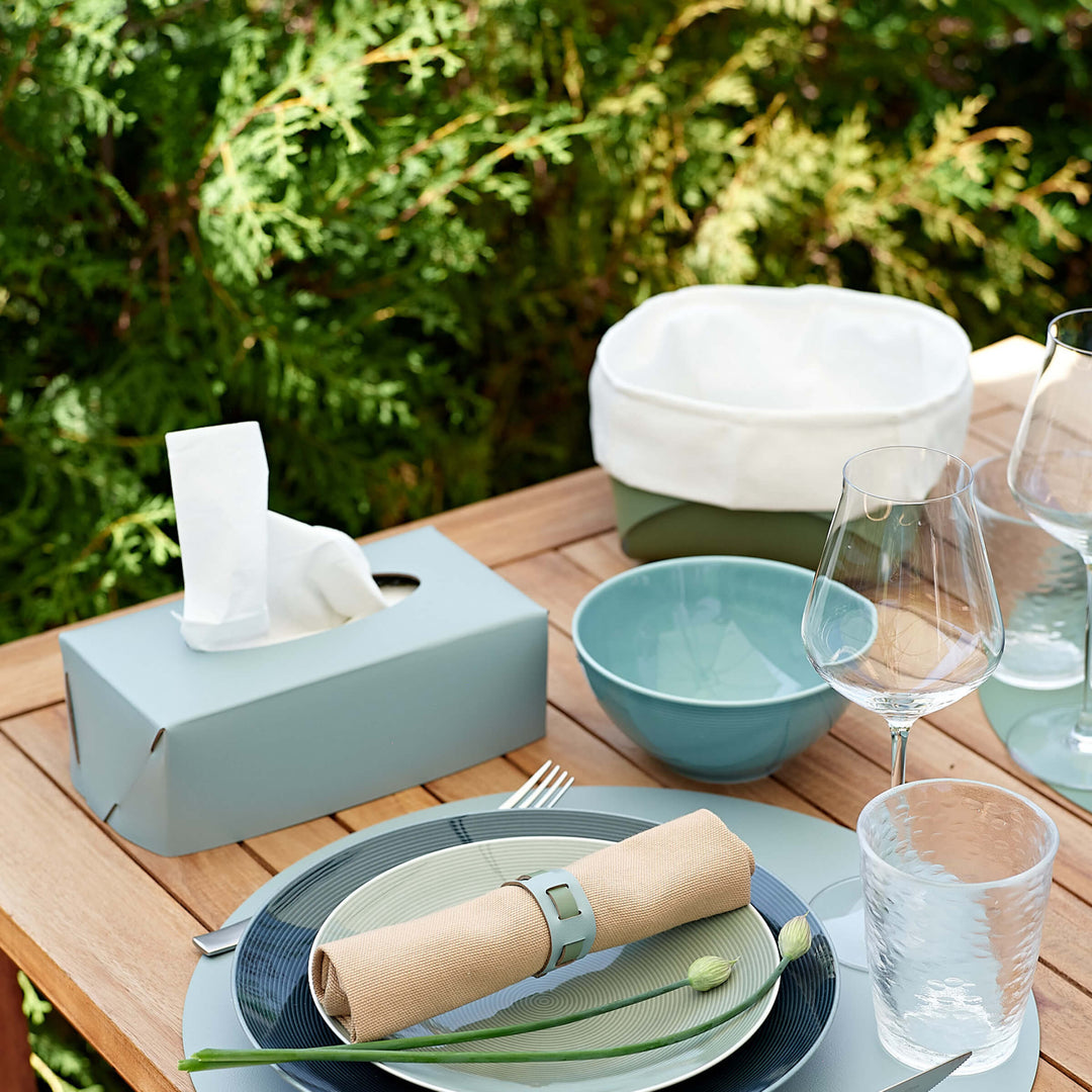 Cesto per Pane in Pelle con Sacchetto di Cotone - Set da 2 di Ekaterina Borovkova per ADJ STYLE