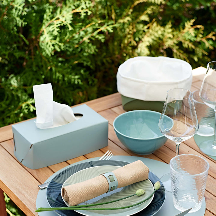 Cesto per Pane in Pelle con Sacchetto di Cotone - Set da 2 di Ekaterina Borovkova per ADJ STYLE