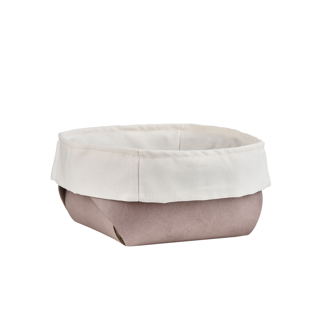 Cesto per Pane in Pelle con Sacchetto di Cotone - Set da 2 di Ekaterina Borovkova per ADJ STYLE