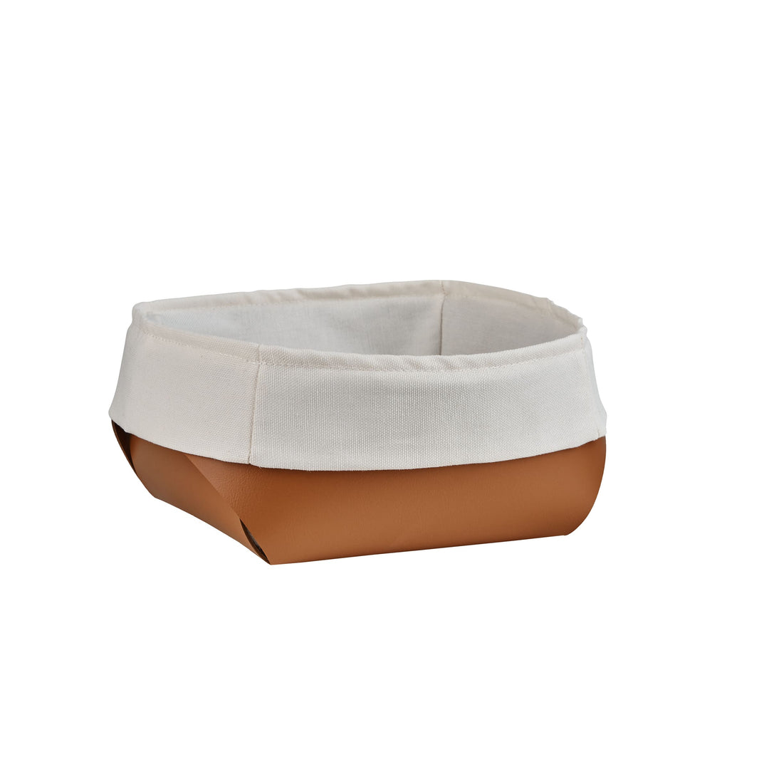 Cesto per Pane in Pelle con Sacchetto di Cotone - Set da 2 di Ekaterina Borovkova per ADJ STYLE