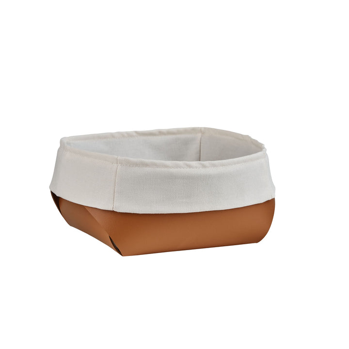 Cesto per Pane in Pelle con Sacchetto di Cotone - Set da 2 di Ekaterina Borovkova per ADJ STYLE