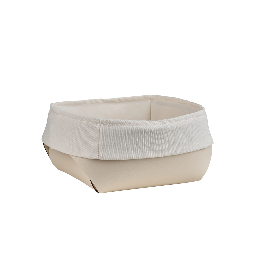 Cesto per Pane in Pelle con Sacchetto di Cotone - Set da 2 di Ekaterina Borovkova per ADJ STYLE