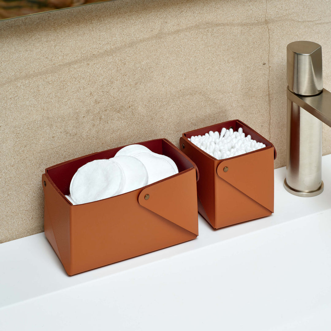 Contenitore in Pelle MIU Set di 3 di Ekaterina Borovkova per ADJ STYLE