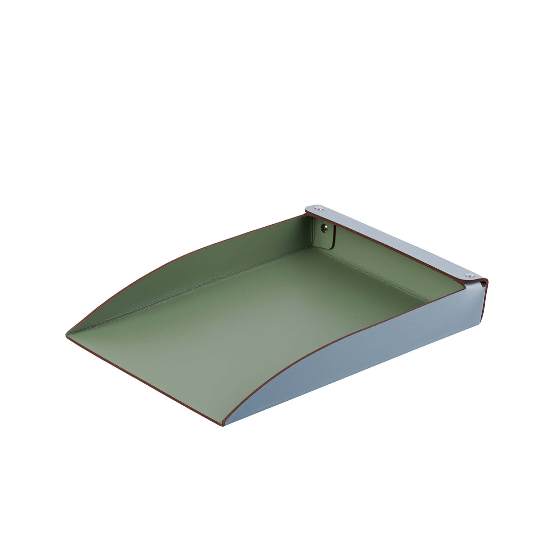 Ensemble de bureau en cuir – Plateau à papier et porte-stylo par Ekaterina Borovkova pour ADJ STYLE