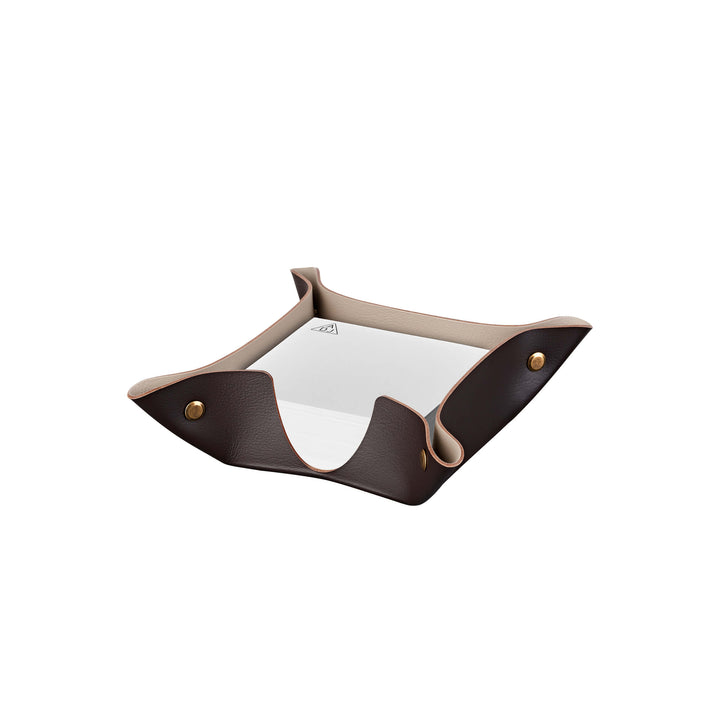 Ensemble de bureau en cuir – Plateau à papier et porte-stylo par Ekaterina Borovkova pour ADJ STYLE