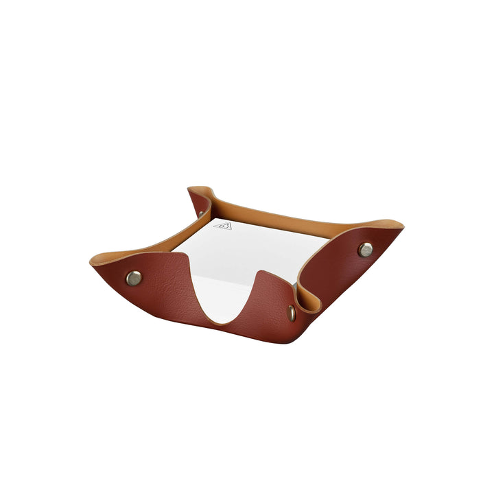 Ensemble de bureau en cuir – Plateau à papier et porte-stylo par Ekaterina Borovkova pour ADJ STYLE