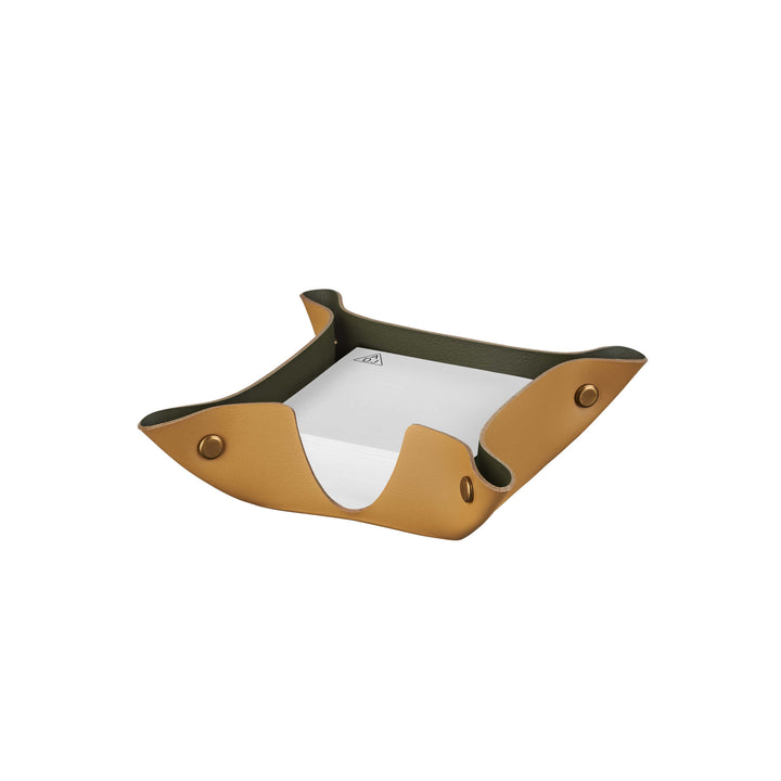 Ensemble de bureau en cuir – Plateau à papier et porte-stylo par Ekaterina Borovkova pour ADJ STYLE