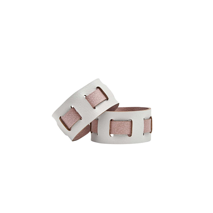 Leather Rectangular PLACEMAT & Napkin Rings BOTTEGA by Ekaterina Borovkova for ADJ STYLE
