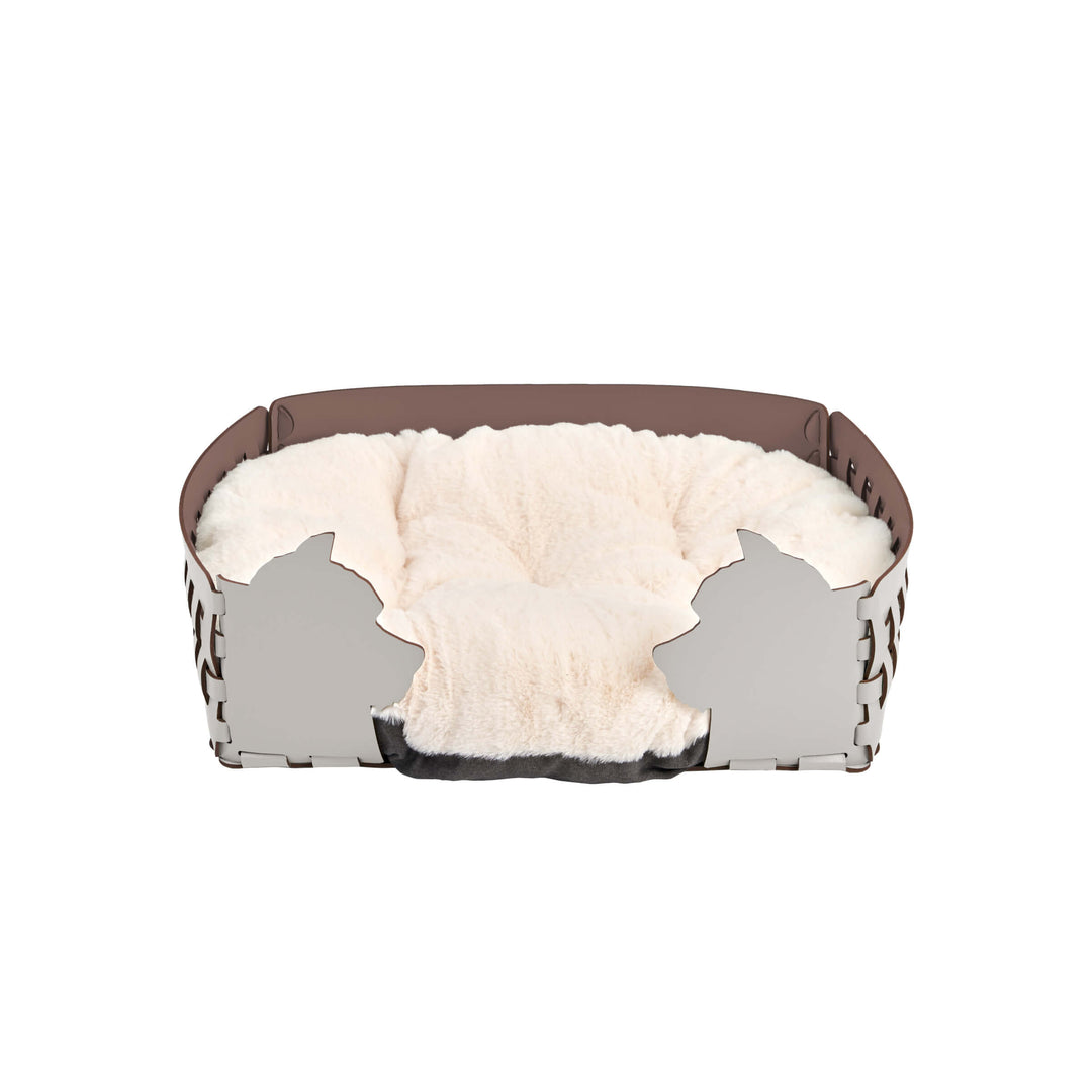 Panier en cuir pour animal de compagnie par Ekaterina Borovkova pour ADJ STYLE