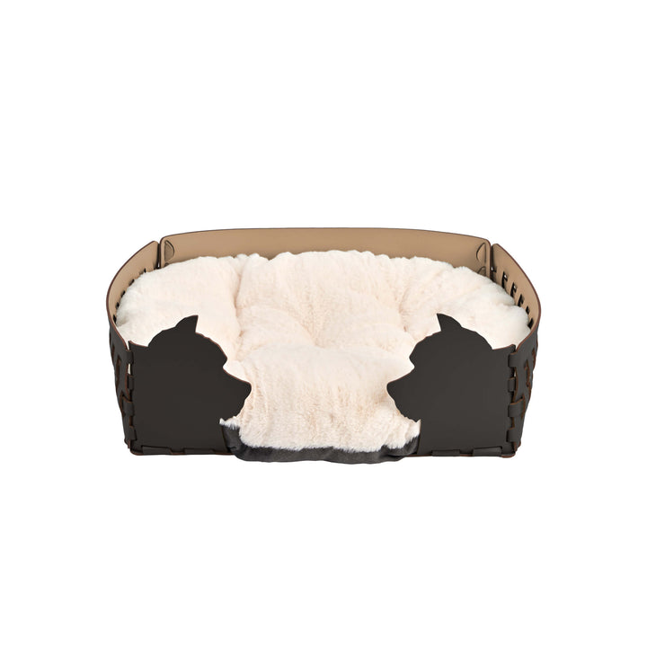 Panier en cuir pour animal de compagnie par Ekaterina Borovkova pour ADJ STYLE