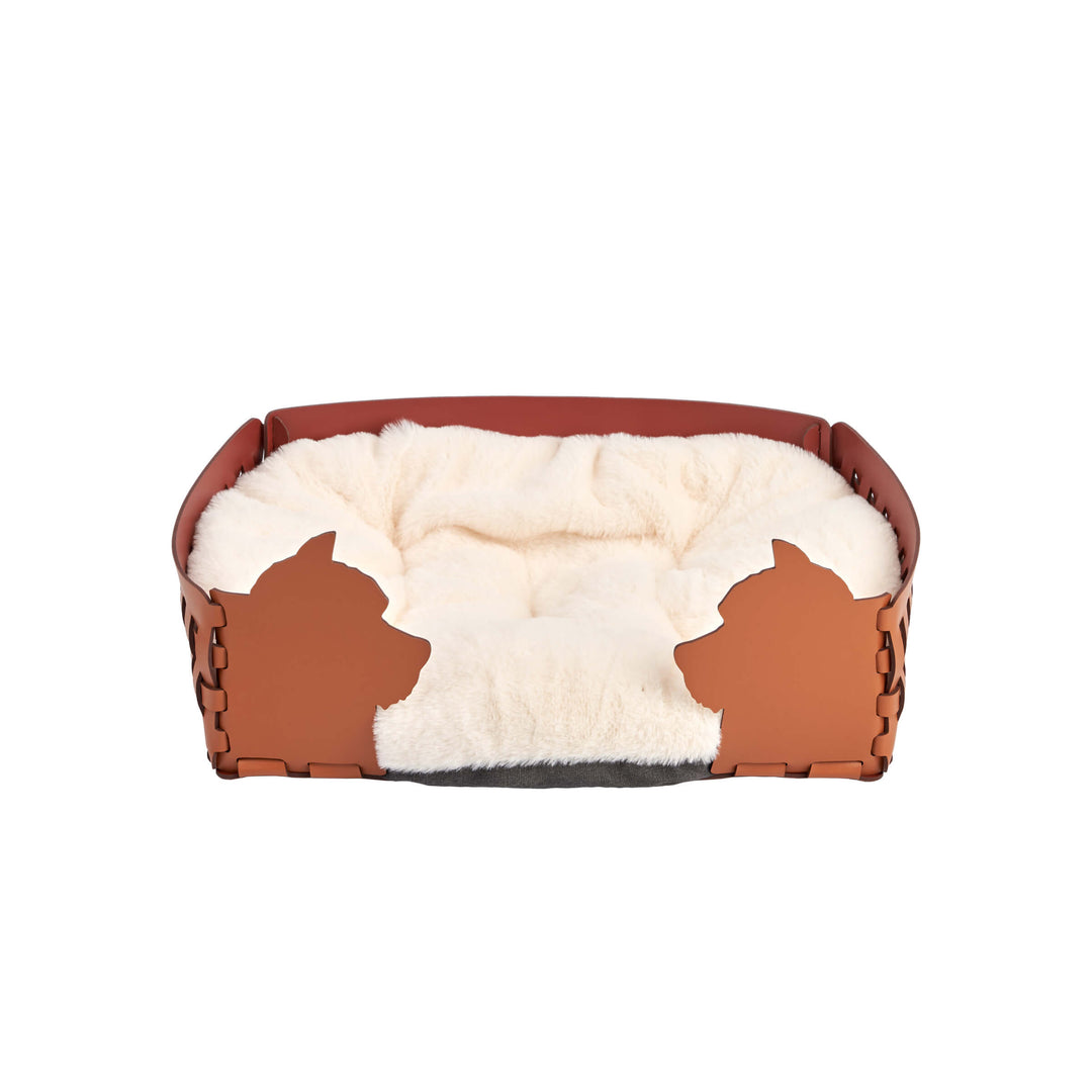 Panier en cuir pour animal de compagnie par Ekaterina Borovkova pour ADJ STYLE