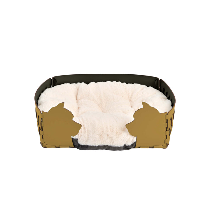 Panier en cuir pour animal de compagnie par Ekaterina Borovkova pour ADJ STYLE