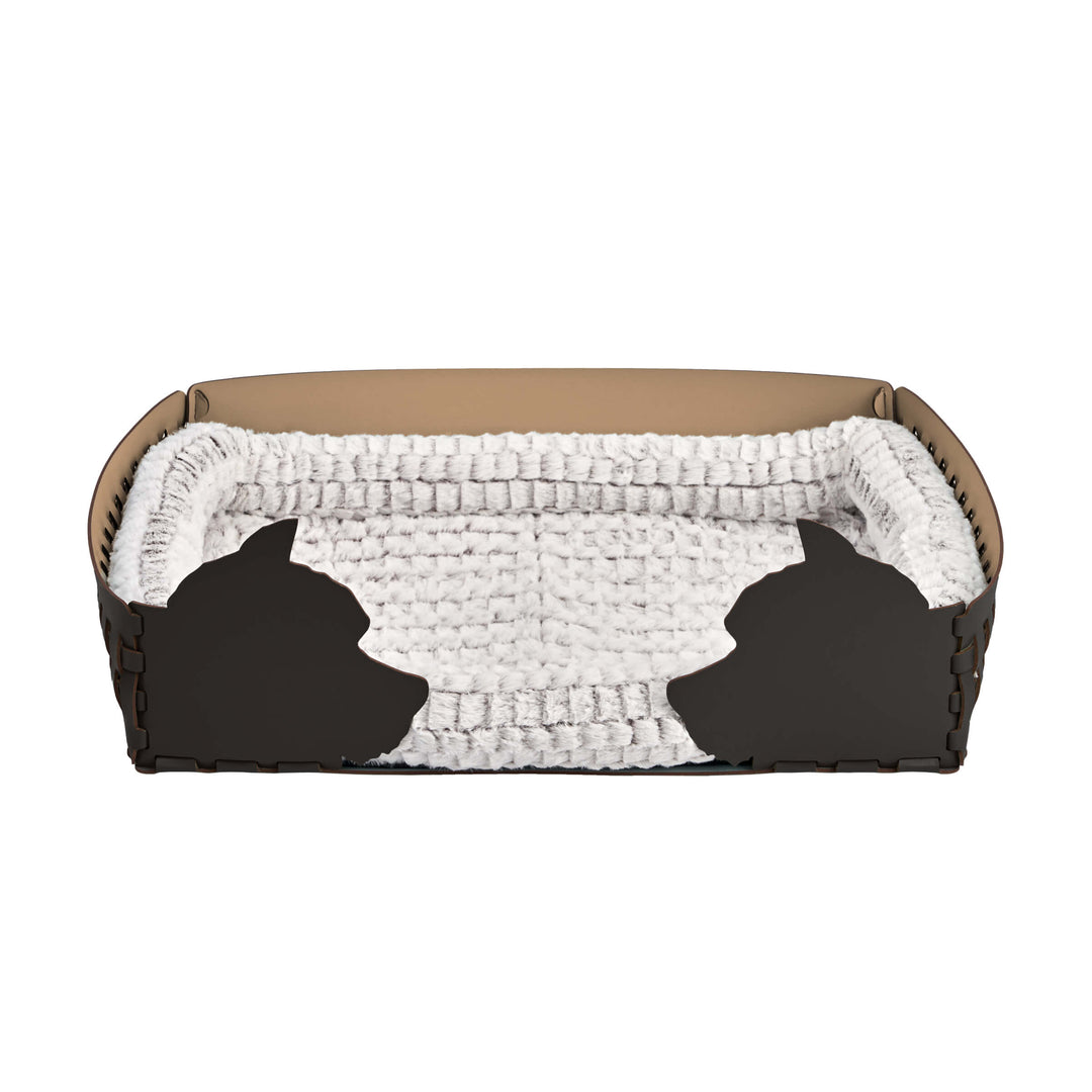 Panier en cuir pour animal de compagnie par Ekaterina Borovkova pour ADJ STYLE